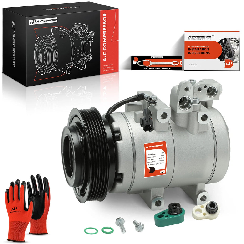 A/C Compressor with Clutch for Hyundai Sonata (1999–2005) Kia Optima (2001–2006)