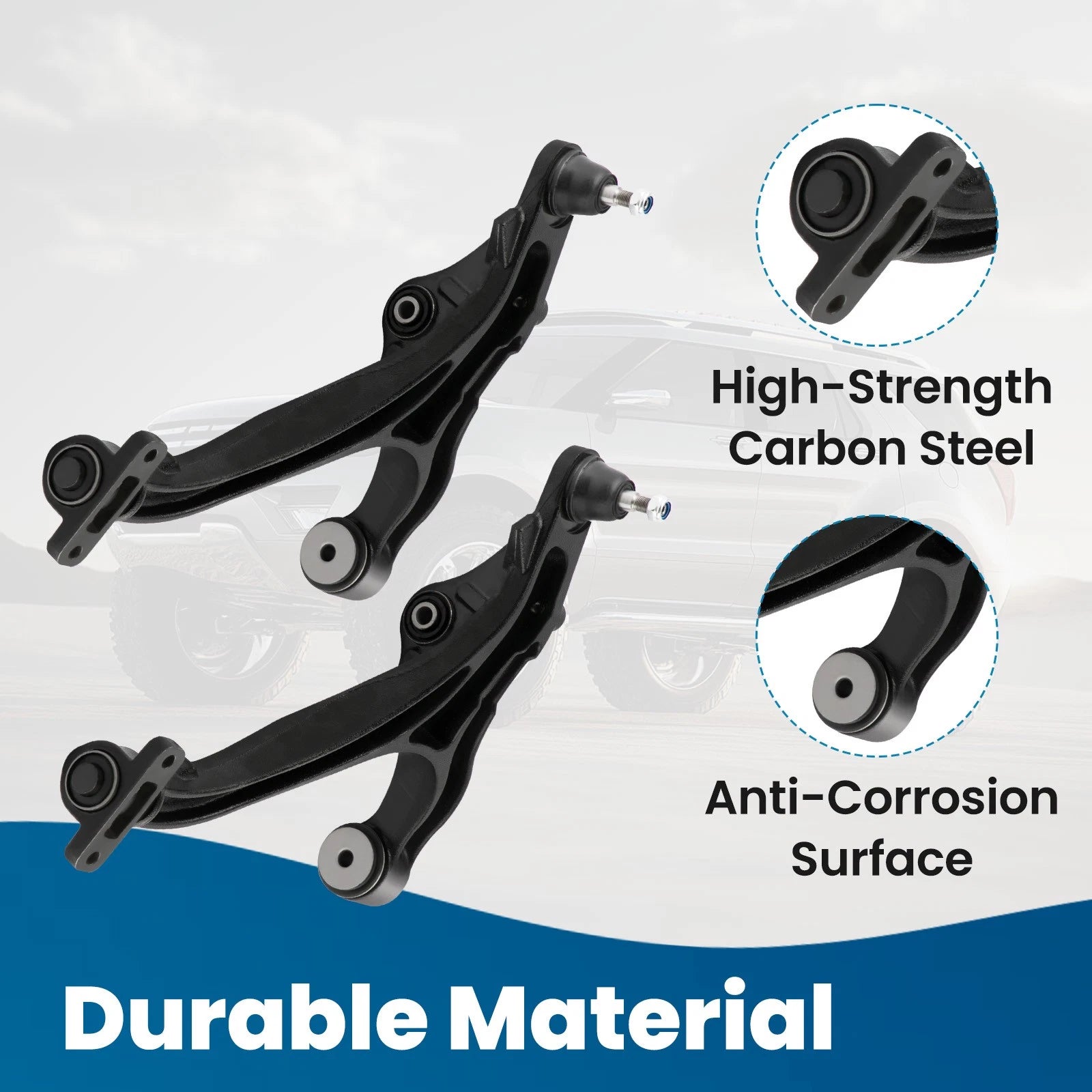 Front Control Arms w/ Ball Joint for Jeep Commander Grand Cherokee (2005–2010)
