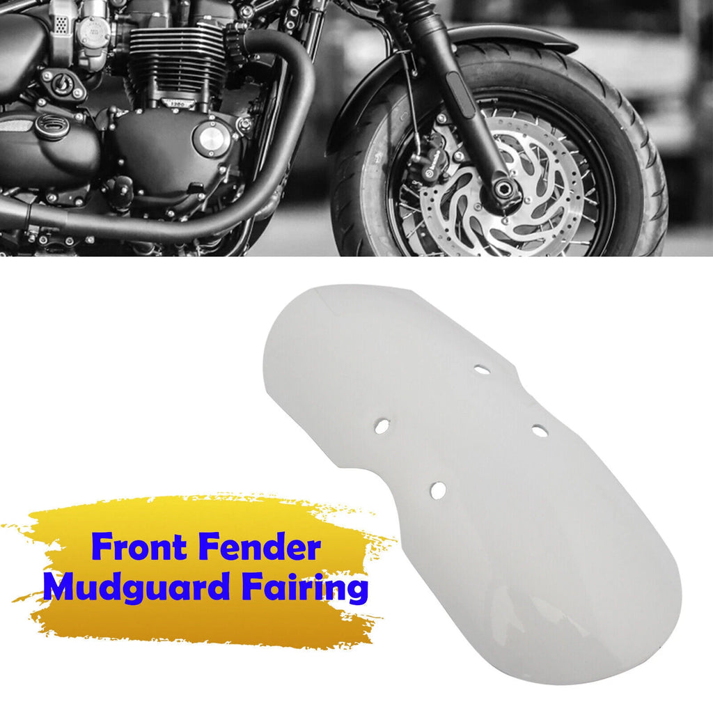 Front Fender Mudguard for Triumph Bonneville T100 Scrambler Thruxton (2001–2016) White T9