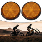 2X Circular Reflectors for Motorcycle Trucks