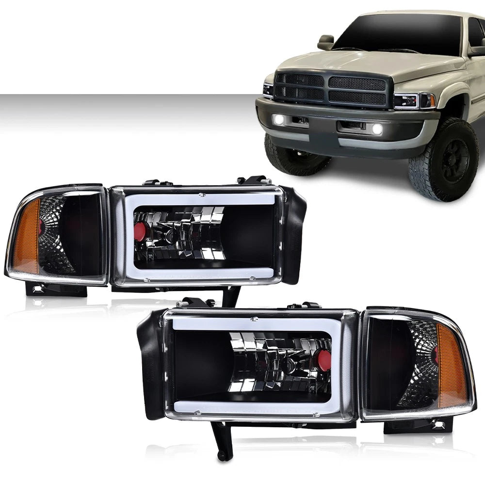 Set of 2 LED DRL Headlight Corner Lamps for Dodge Ram 1500 2500 3500