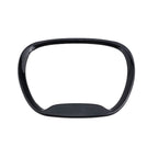 Steering Wheel Cover Sticker Black Carbon Fiber ABS for Car