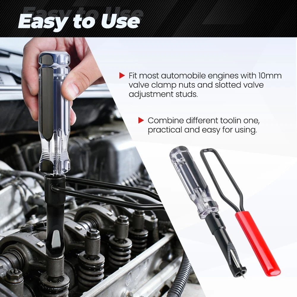 Valve Lash Adjustment Tool Set for Honda (10mm Jam Nut, Slotted Stud)