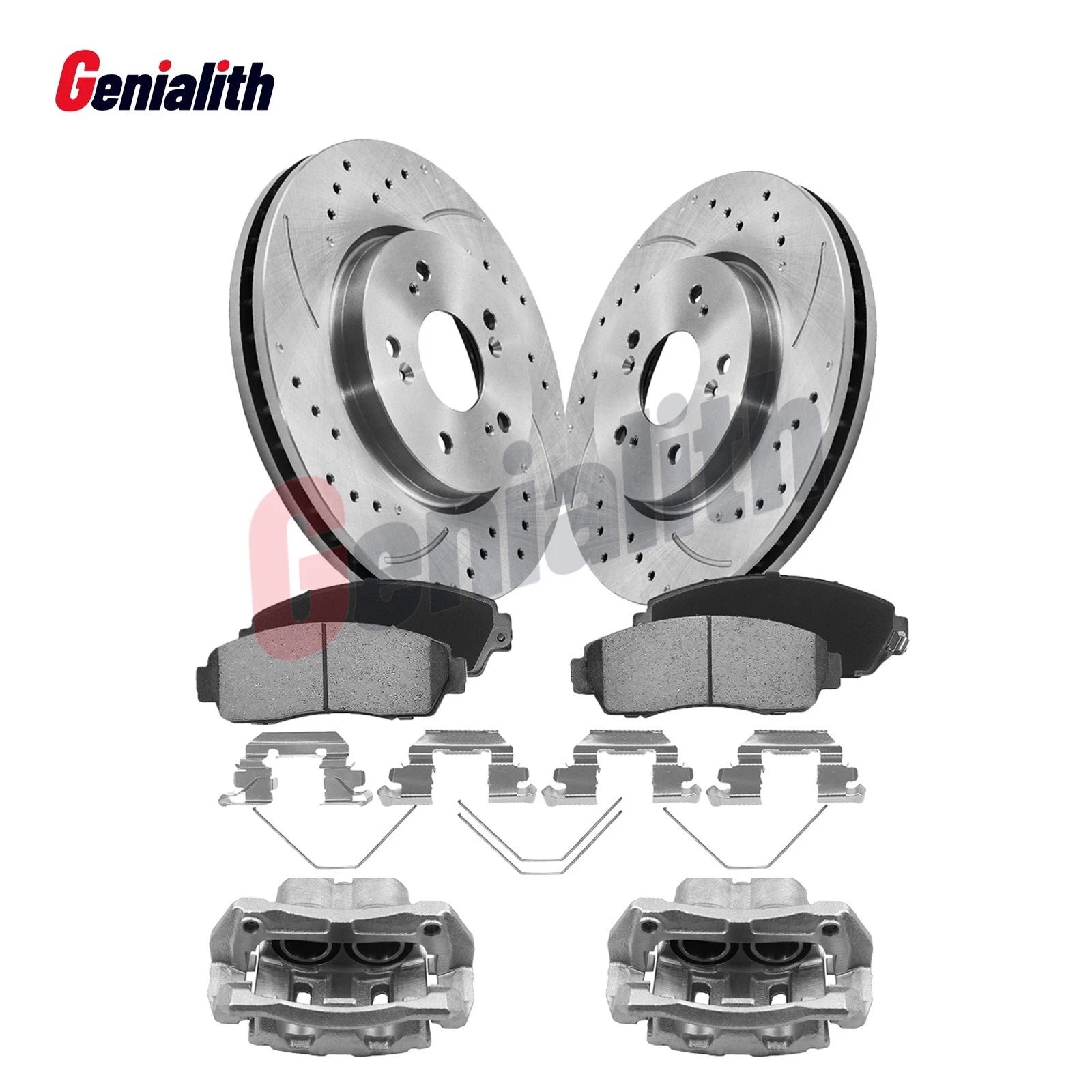 Front Brake Rotors & Calipers for Honda CR-V (2007–2016) & Acura RDX (2007–2012)