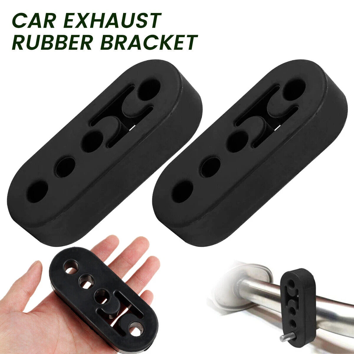 2X Exhaust Hanger Rubber Mount for Universal Fit (Adjustable)