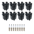 Set of 8 Ignition Coils & Spark Plugs for Cadillac Escalade ESV (2002–2020)