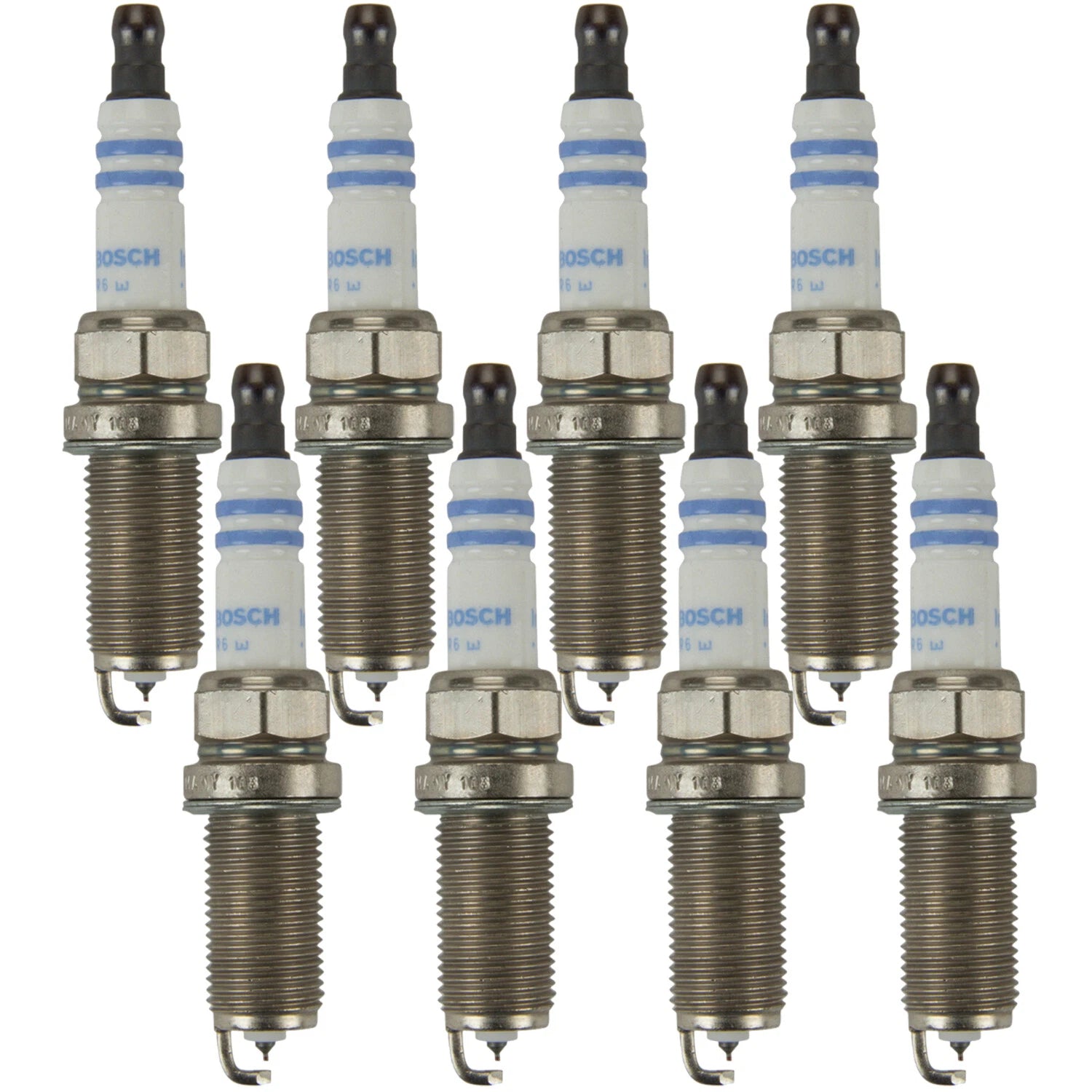 Set of 8 Bosch 9613 Double Iridium Spark Plugs for Lexus Subaru Suzuki Toyota