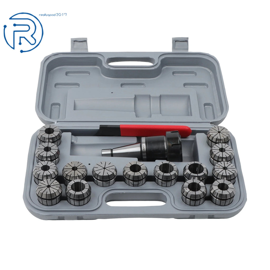 Set of 17 Spring Collet Chucks for NMTB Tool Holders (ER-40)