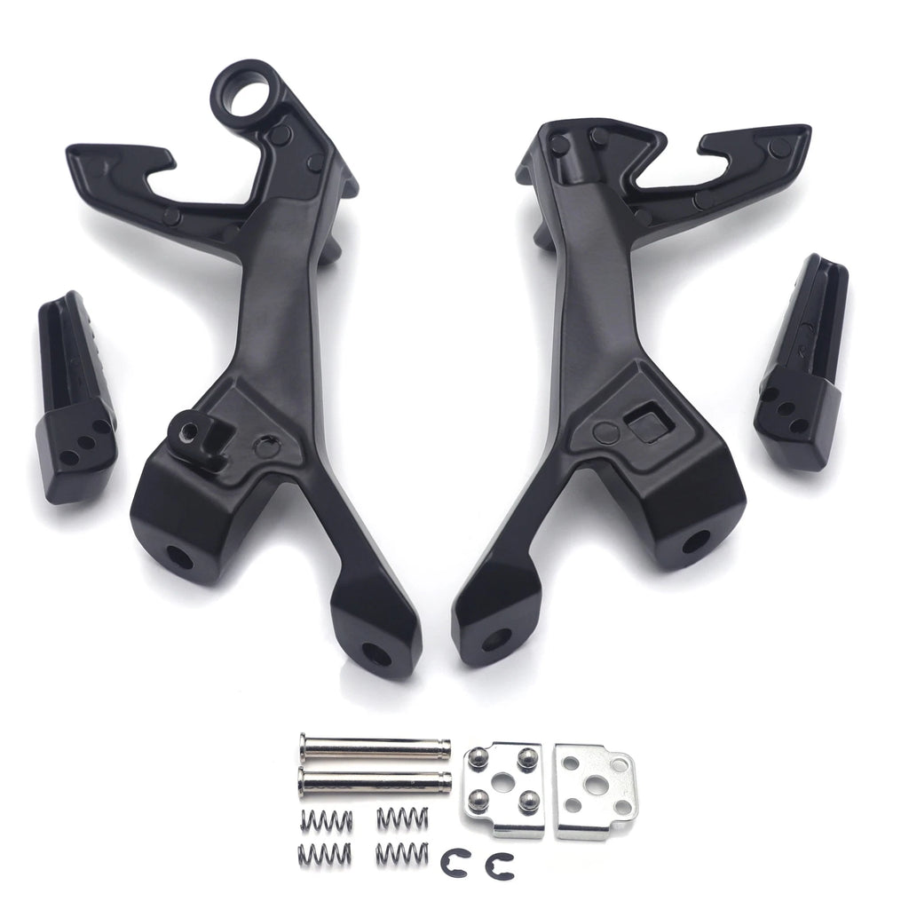 Set of 2 Rear Foot Pegs Rest Bracket for Kawasaki Ninja 400 (2018–2024) Z400 (2019–2024)