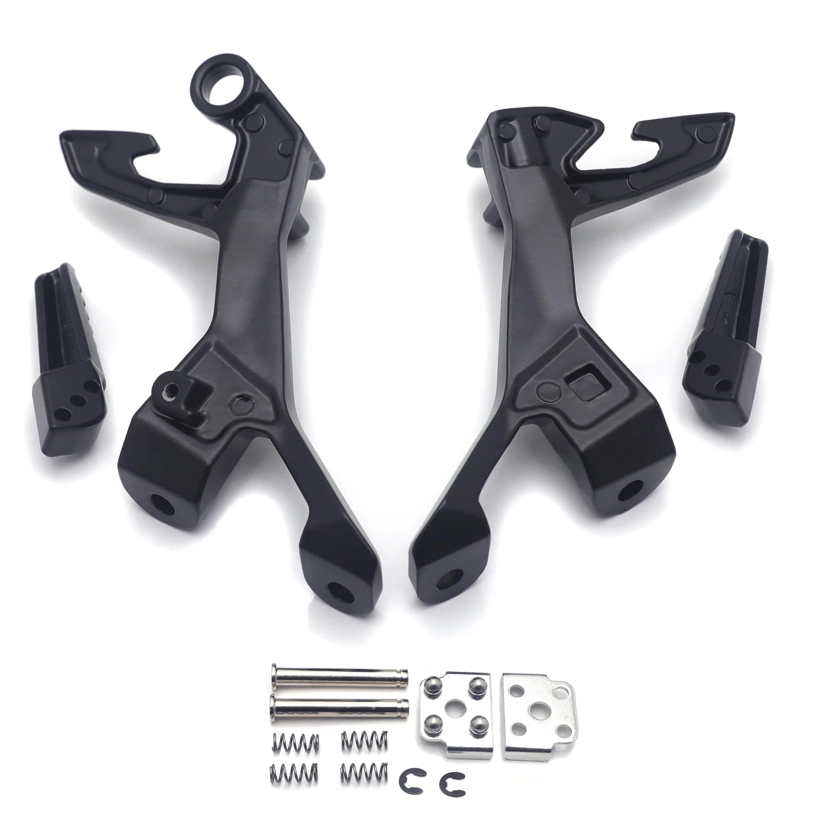 Set of 2 Rear Foot Pegs Rest Bracket for Kawasaki Ninja 400 (2018–2024) Z400 (2019–2024)