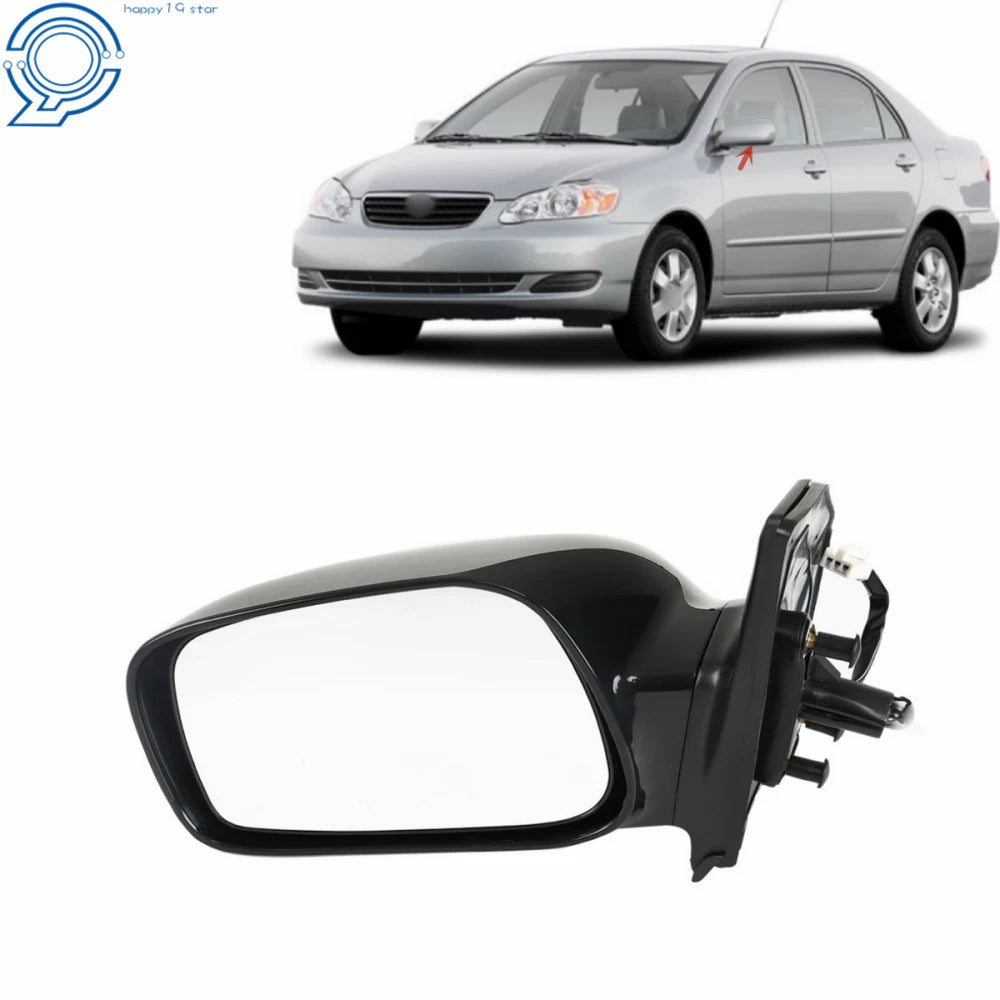 Power Paintable Left Driver Side Mirror for Toyota Corolla (2003–2008)