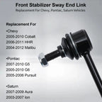 Front Stabilizer Sway Bar End Links for Chevy Cobalt Malibu G5 G6 Aura (2005-2012)