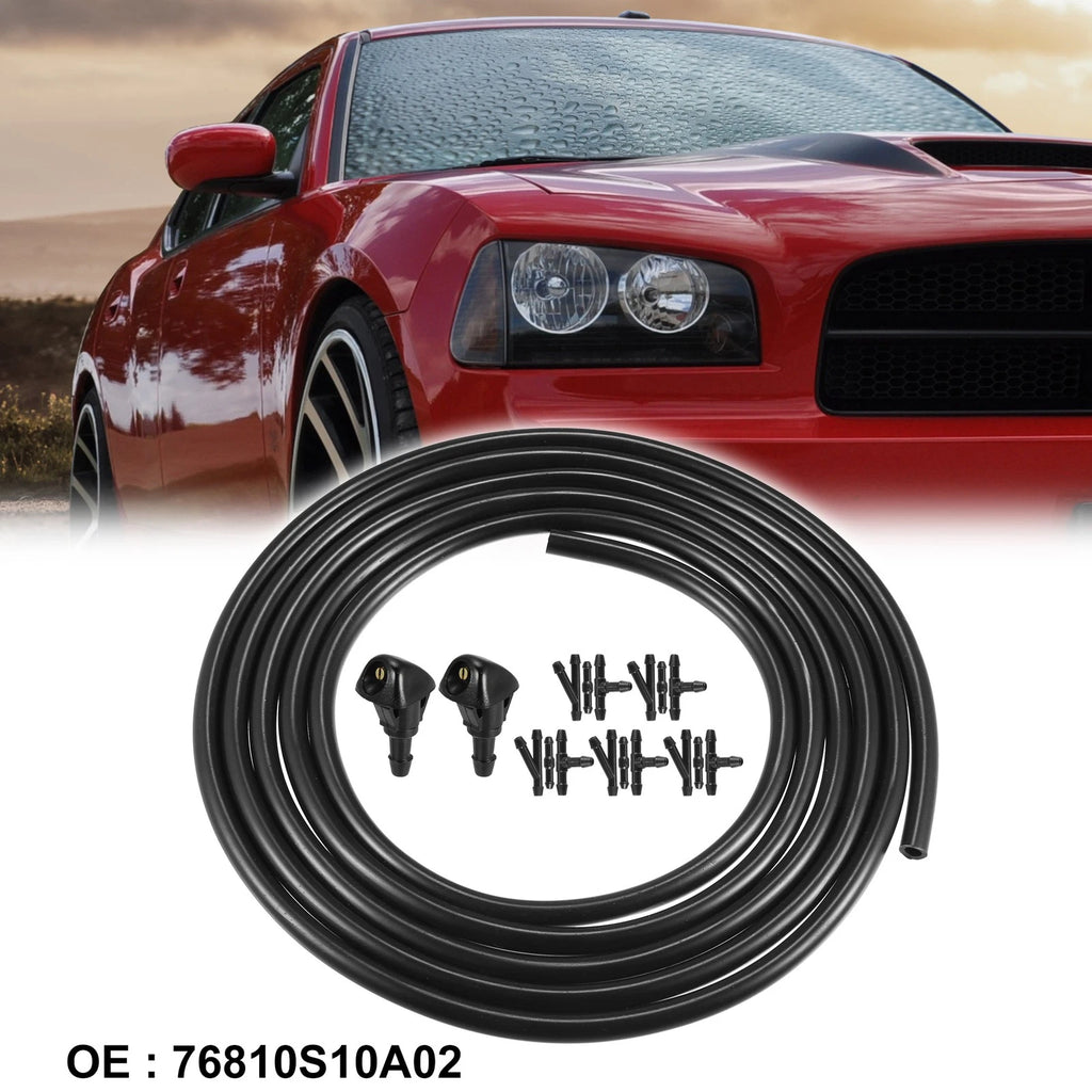 2X Windshield Washer Nozzle Hose Kit for Honda Civic CRV (2001–2006) 76810S10A02