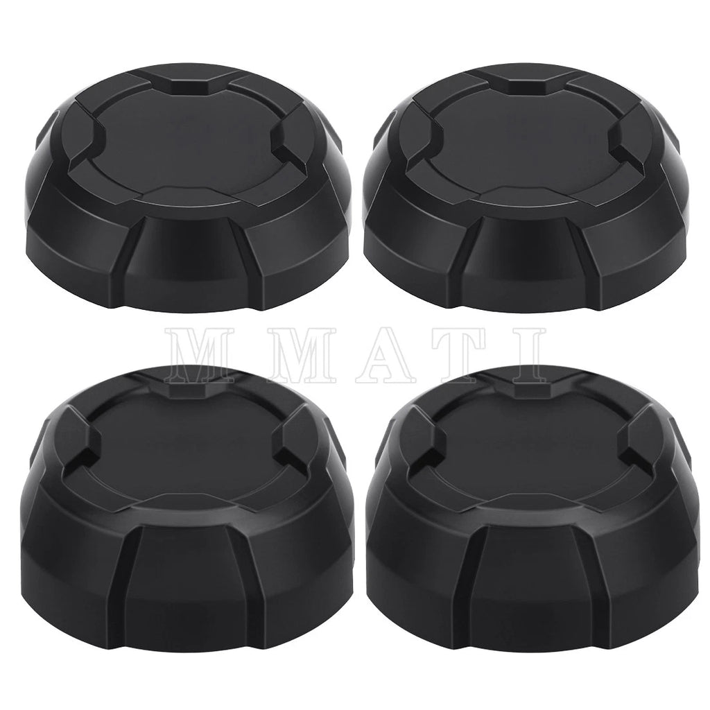 4X Matte Black Rim Caps for Polaris Ranger 570 Crew SP NorthStar (2022–2025)