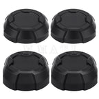 4X Matte Black Rim Caps for Polaris Ranger 570 Crew SP NorthStar (2022–2025)