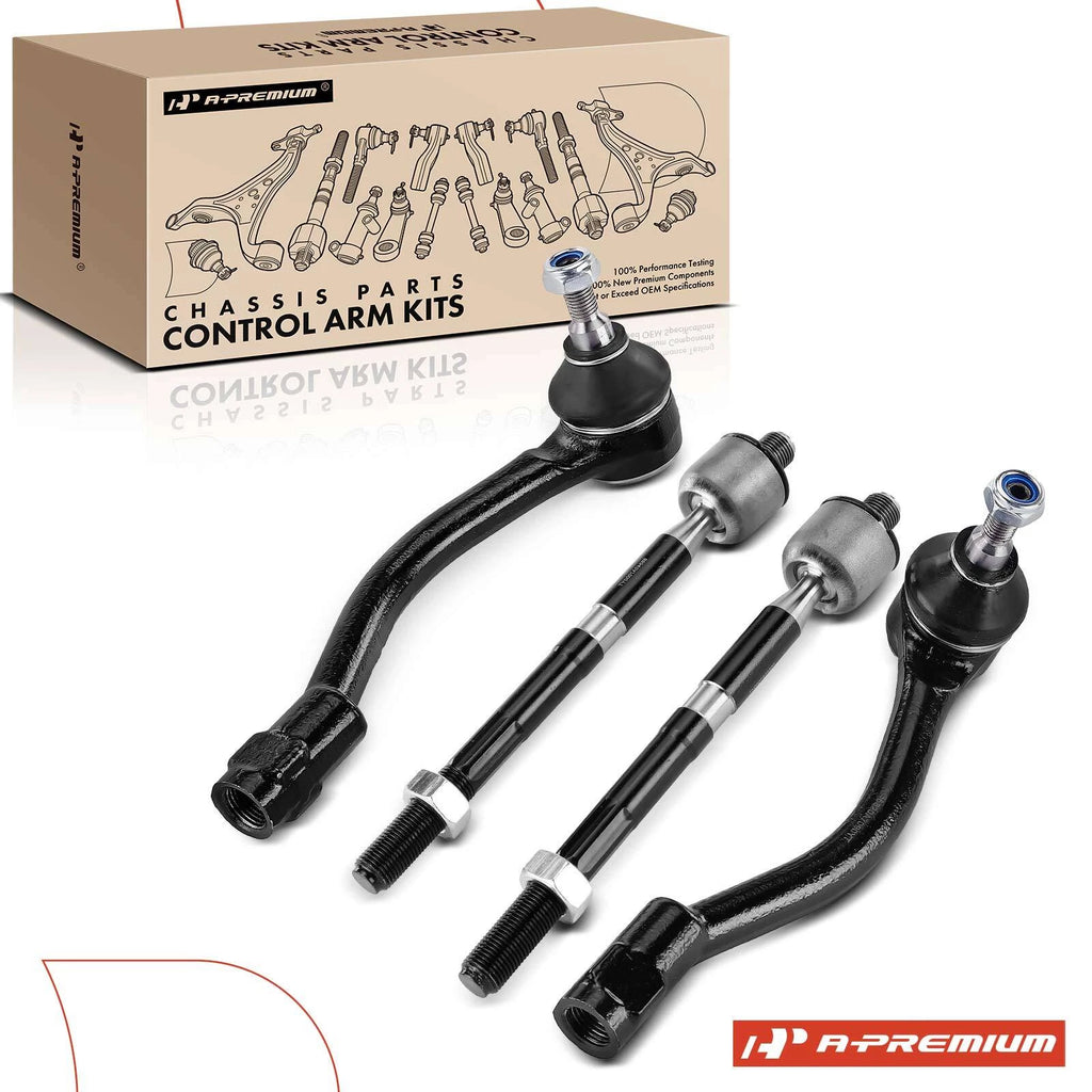 Set of 4 Tie Rod Ends for Kia Forte (2014–2018)