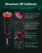 Coilover Suspension Shock Strut for Acura Integra (1994–2001) & Honda Civic (1993–2000)