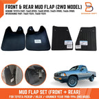 Front Rear Mud Flap Splash Guard for Toyota Hilux Ute 2WD (88-96)