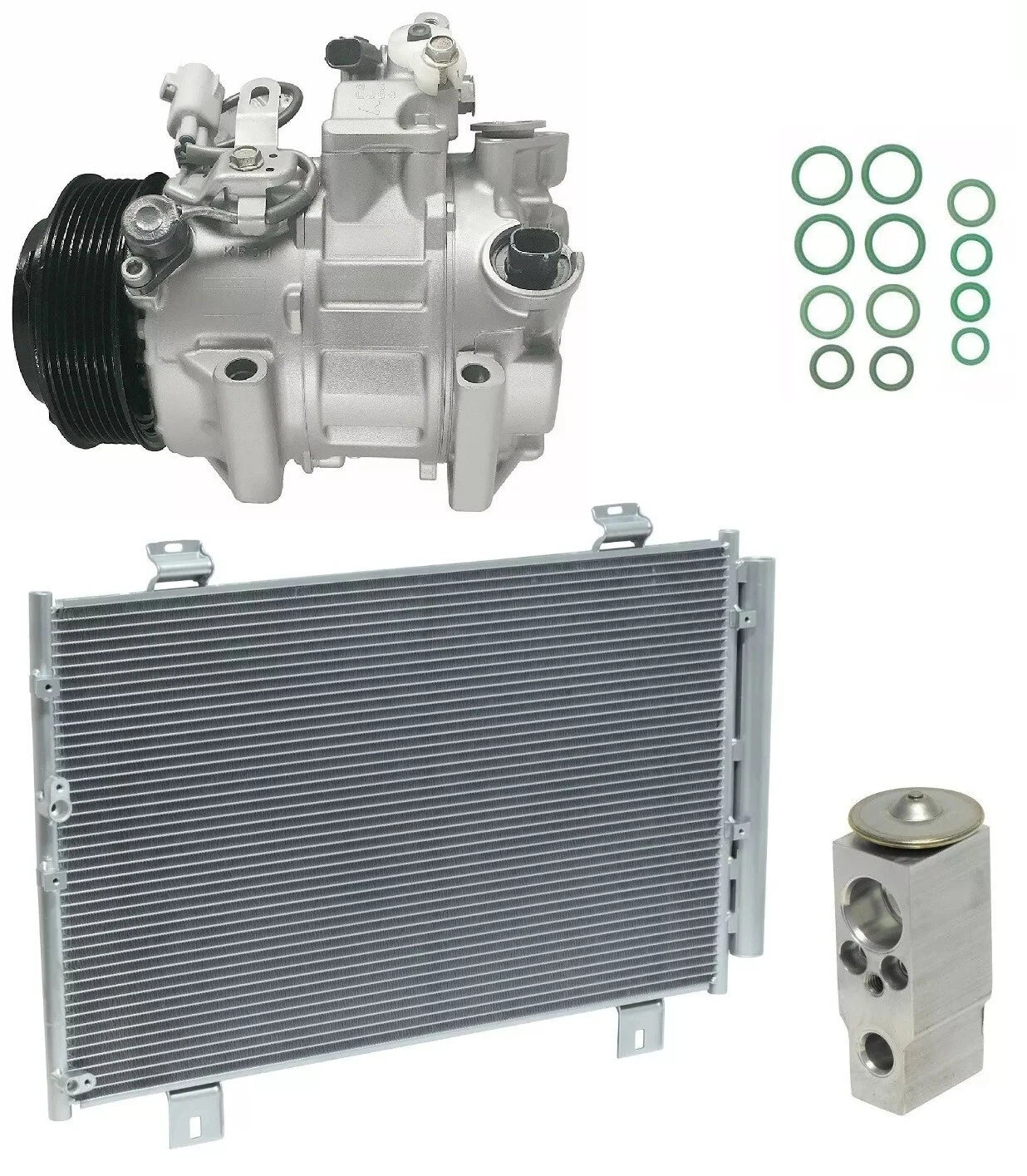AC Compressor Kit with Condenser for Toyota Highlander 3.5L V6 (2012–2013)