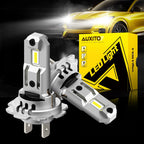 2X H7 LED Headlight Bulbs for High/Low Beam (36000LM, 6500K)