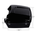 10.7'' Chopped Trunk with Pad for Harley Davidson Touring (1997–2013)