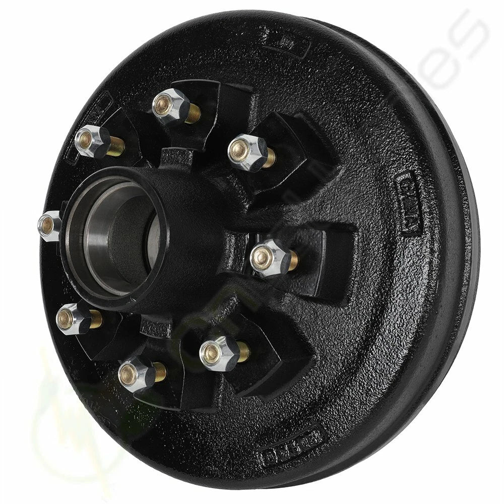 8 on 6.5" Boat Trailer Galvanized Hub L14125A L25580 Bearings for 7000 lbs Axle