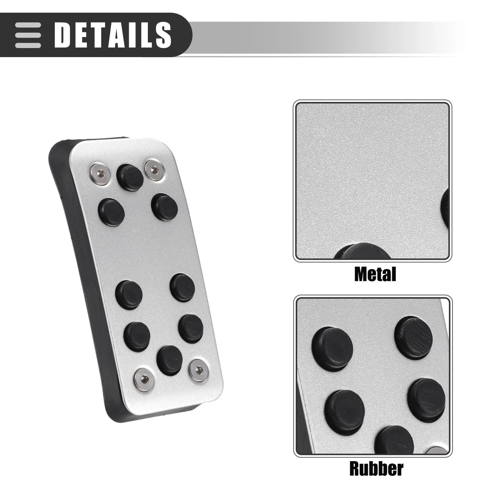 Set of 2 Manual Transmission Pedal Covers for Ford Focus 