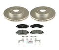 Set of 2 Front Vented Rotors & Semi-Metallic Brake Pads for Chevy GMC