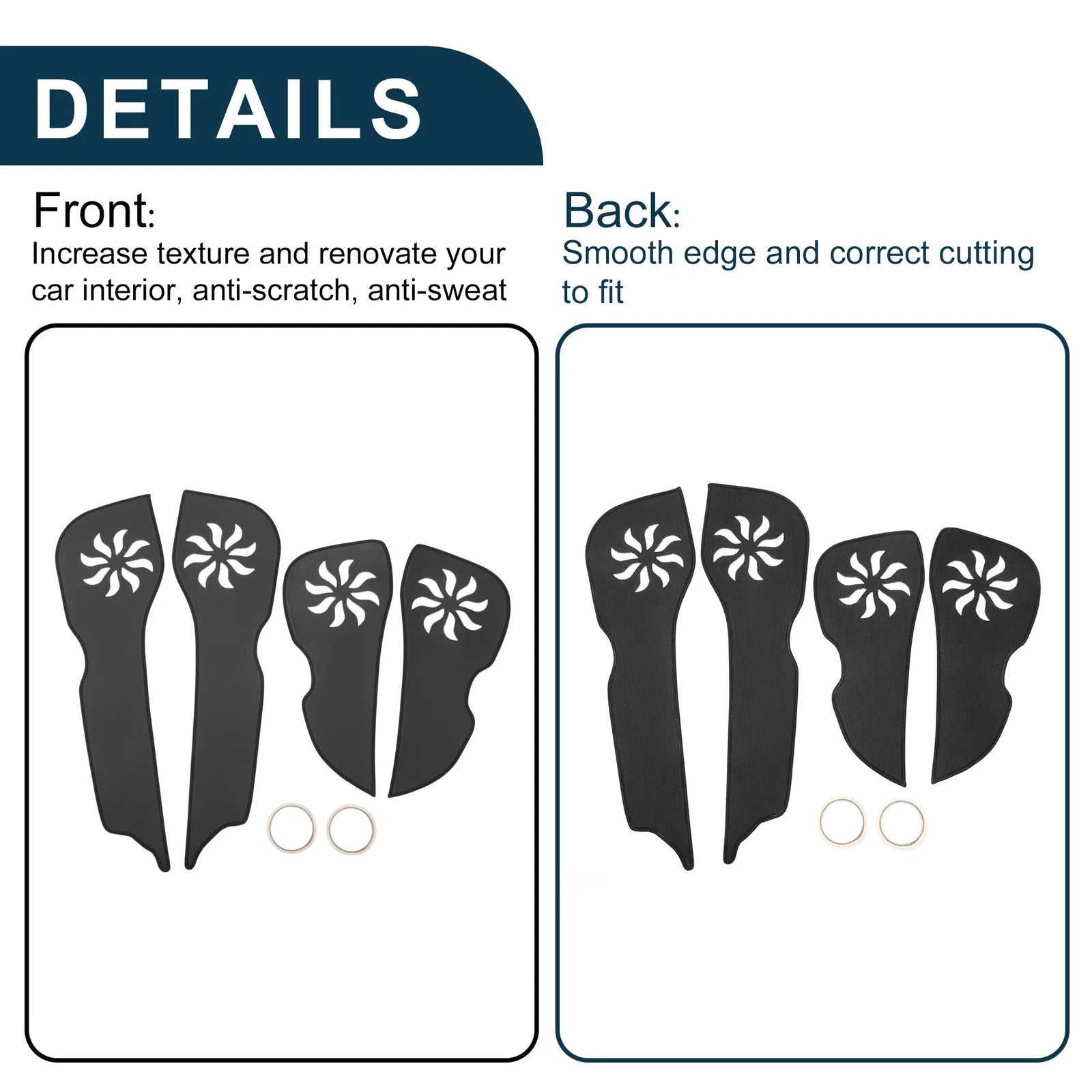 Set of 1 Car Door Anti Kick Pad Sticker Protector for Hyundai Tucson (2006–2013)