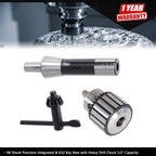 Precision Integrated Shank Key with Heavy Drill Chuck for R8
