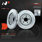 Front Drilled Brake Rotors & Ceramic Pads for Chrysler 300 (2005–2023)