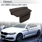 Center Console Cover with Storage Bag for BMW 5 Series (2011-2017) Dark Brown
