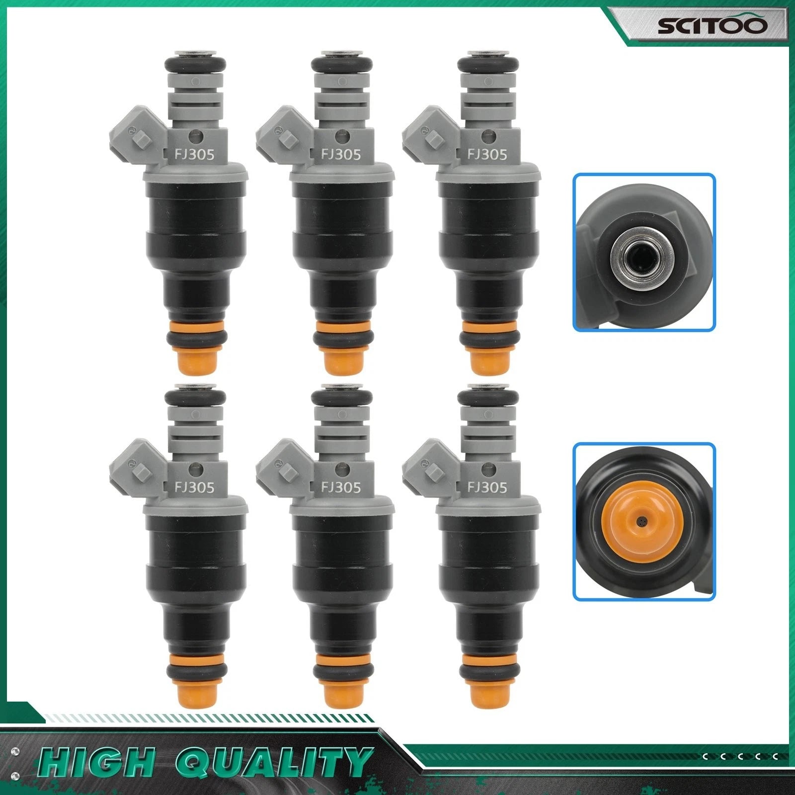 Set of 6 Fuel Injectors for Ford Ranger Mazda B3000 (1999–2000) V6 3.0L