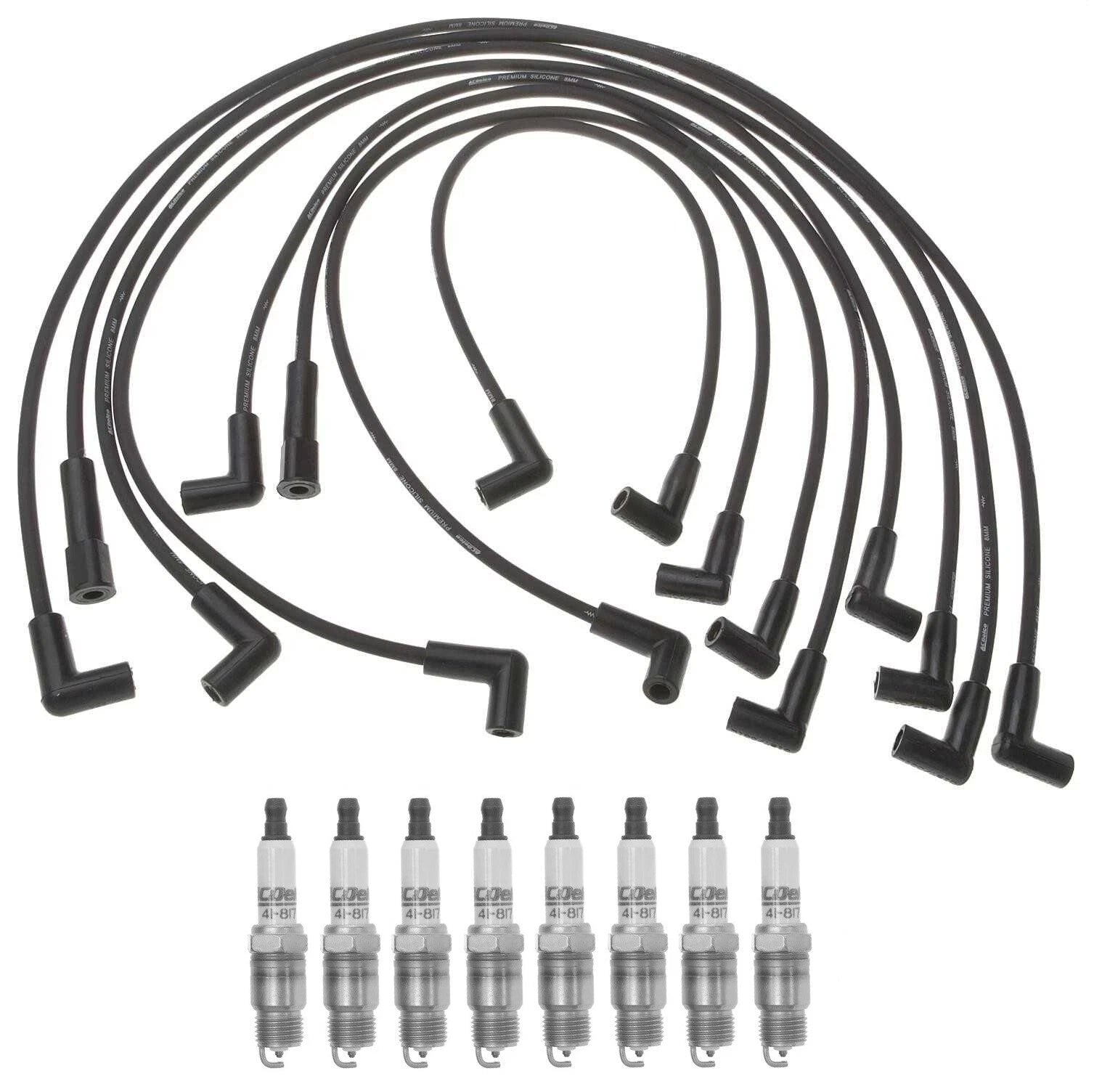 Pro Ignition Wire Set & ACDelco .045" Spark Plugs Kit for Buick Century (V8)