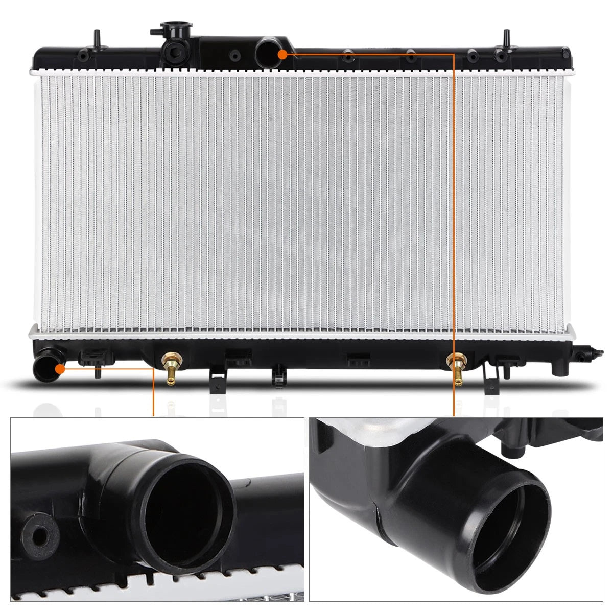 Aluminum 2-Row Radiator for Western Star 4900EX/4900FA/4900SA (2011–2012)