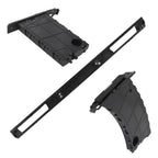 Set of 2 Black Dashboard Cup Holder Trim Panels for BMW E90 E91 E93 (2006–2013) 51459173463