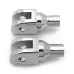 Chrome Footpeg Footrest Adapter for Harley FXBB FXBR FXBRS FXLR (2018–2023)