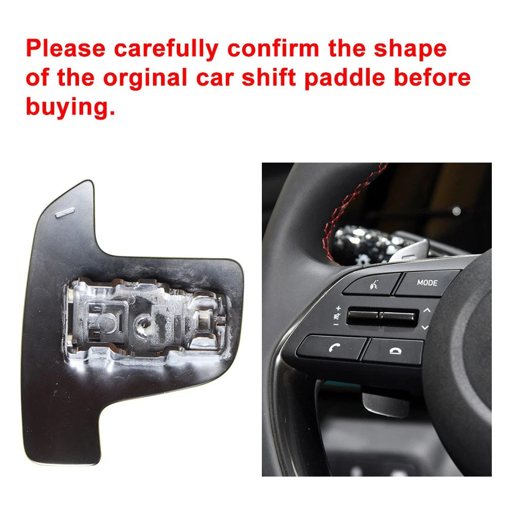 Steering Wheel Shift Paddle Shifter Extension for Hyundai Elantra Sonata Tucson (2011–2023)