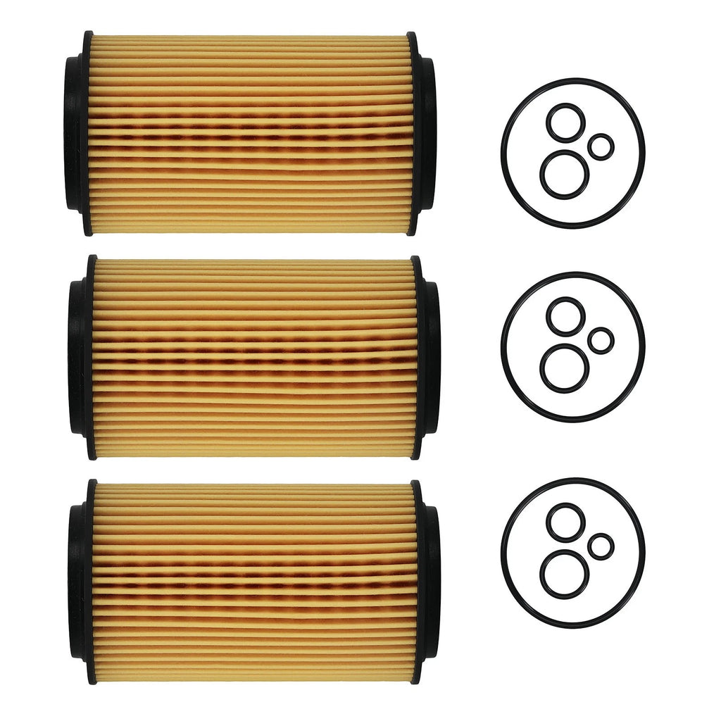 3PCS Oil Filters for Mercedes-Benz E-Class W212 W211 (2009–2018)