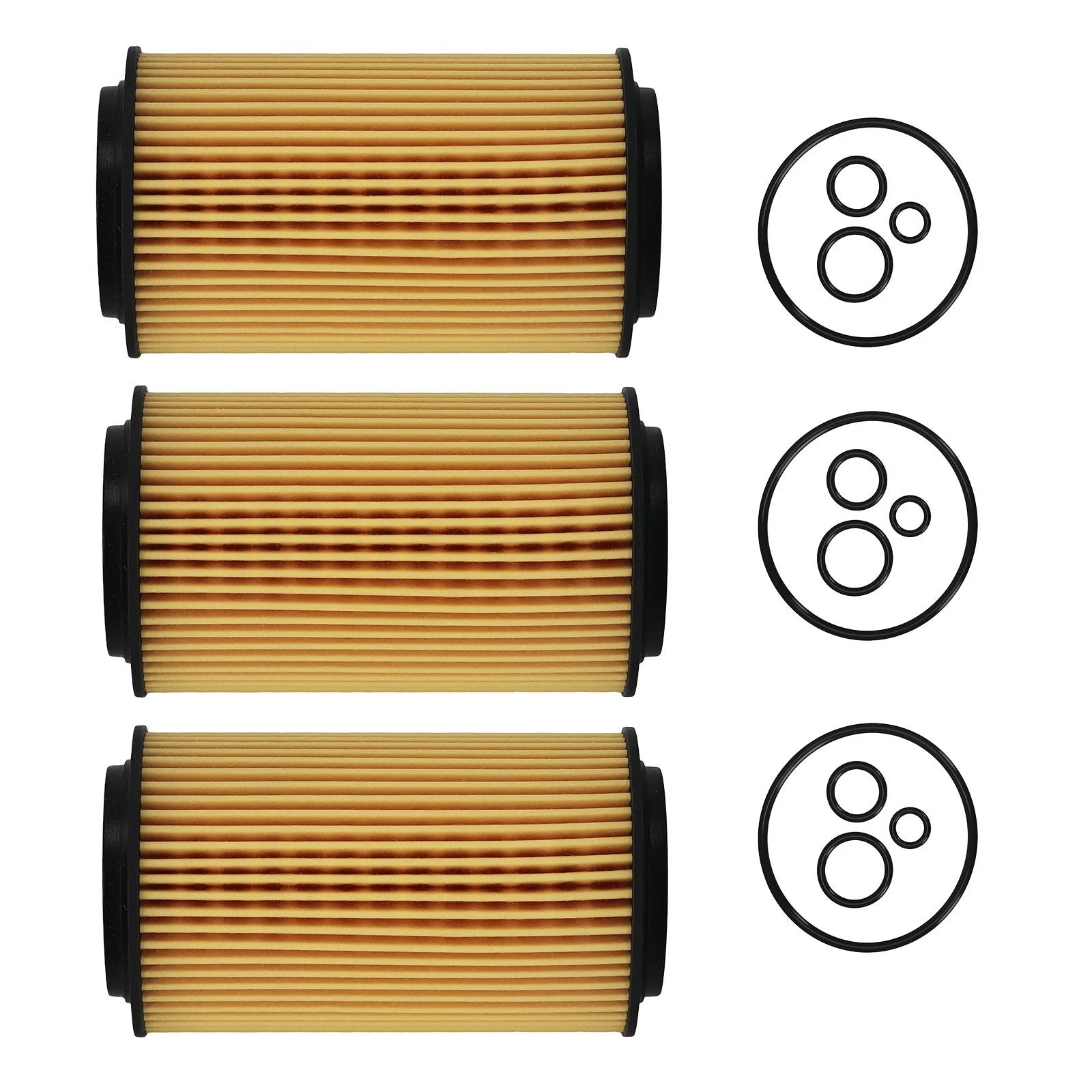 3PCS Oil Filters for Mercedes-Benz E-Class W212 W211 (2009–2018)
