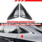 Rear Window Louver Shutter Trim for Audi Q5 (FY 2018–2023) Carbon Look