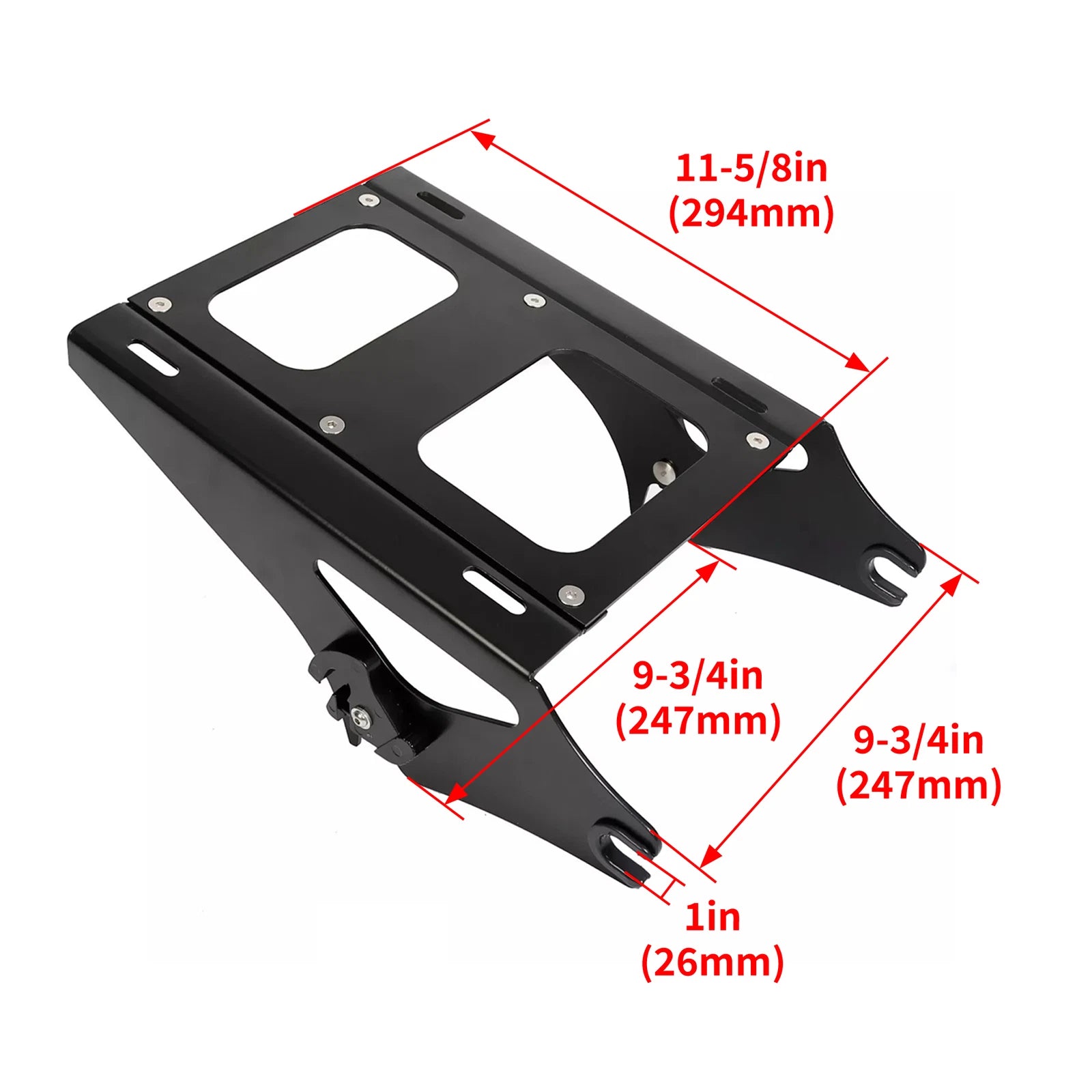 Detachable Pack Mount Rack Bracket for Harley Touring FL (2014-2026)