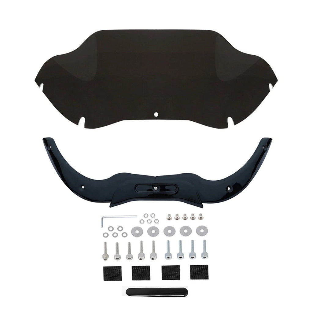 Windshield Windscreen Black Trims for Harley Road Glide FLTR (2004–2013)