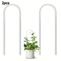 Transparent U Shaped Plant Trellis for Indoor Plants and Vines Display