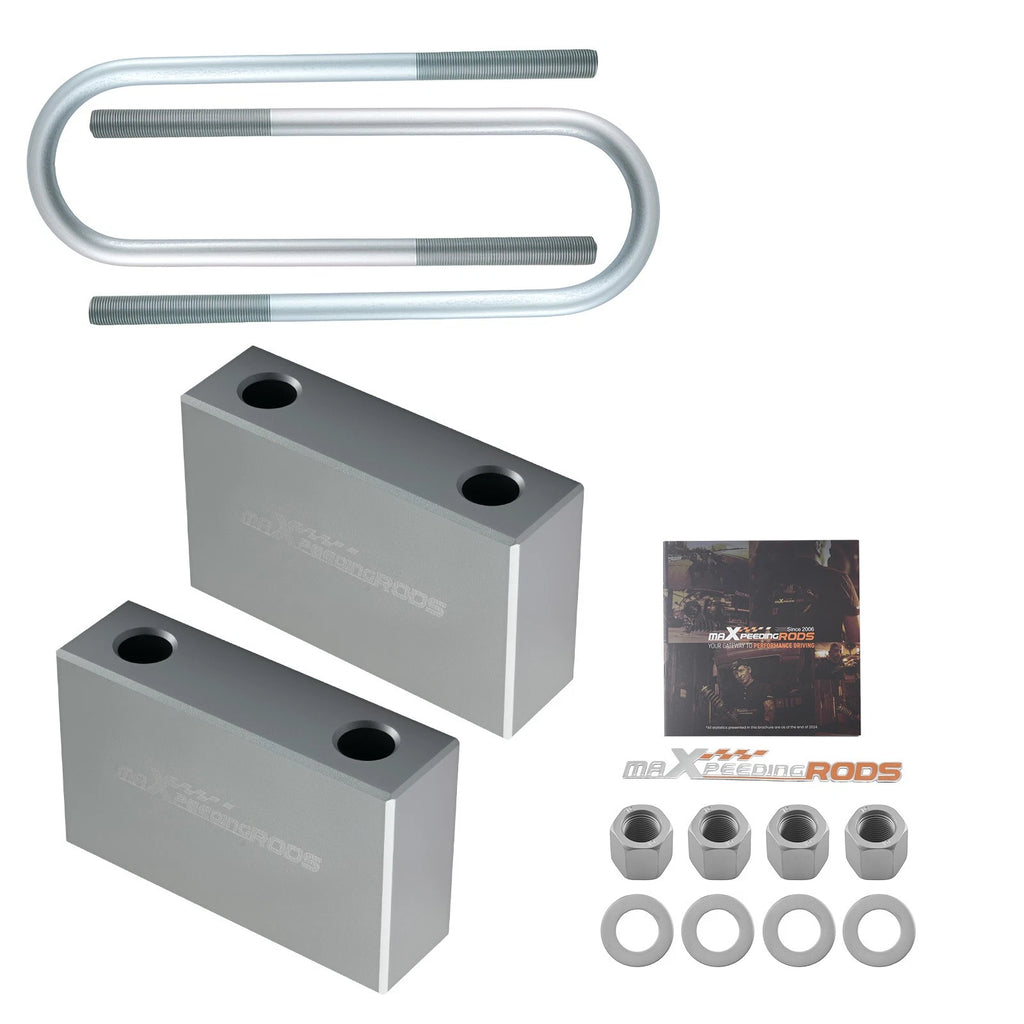 Set of 2 Rear Lowering Block Kit for Chevy C-10 GMC Truck (1960–1972) Aluminum