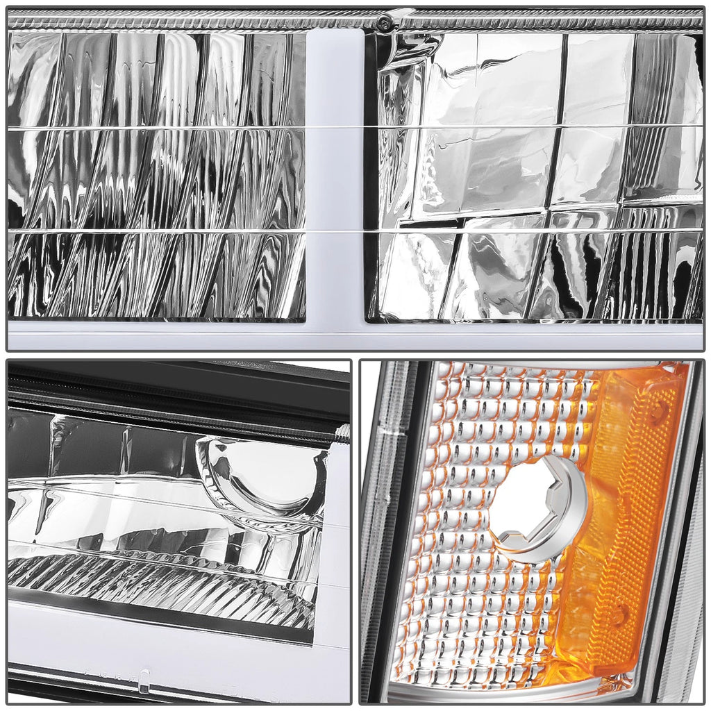 LED Headlight + Signal + Amber Corner Lamp for GMC C/K 1500-3500 (1994–2000)