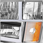 LED Headlight + Signal + Amber Corner Lamp for GMC C/K 1500-3500 (1994–2000)