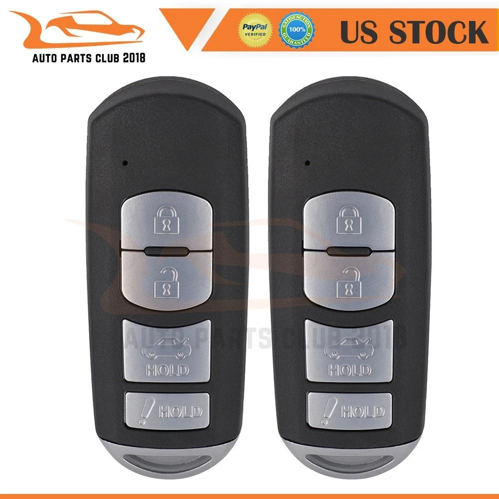 2 Keyless Entry Key Fob for Toyota Yaris iA (2017–2019)