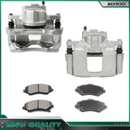 Front Brake Calipers w/ Bracket & Ceramic Pads for Jeep Liberty Wrangler (2008–2012)