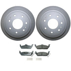 Rear Brake Kit 348mm Rotors & Akebono Pads for F-150 Mark LT (2006–2008)